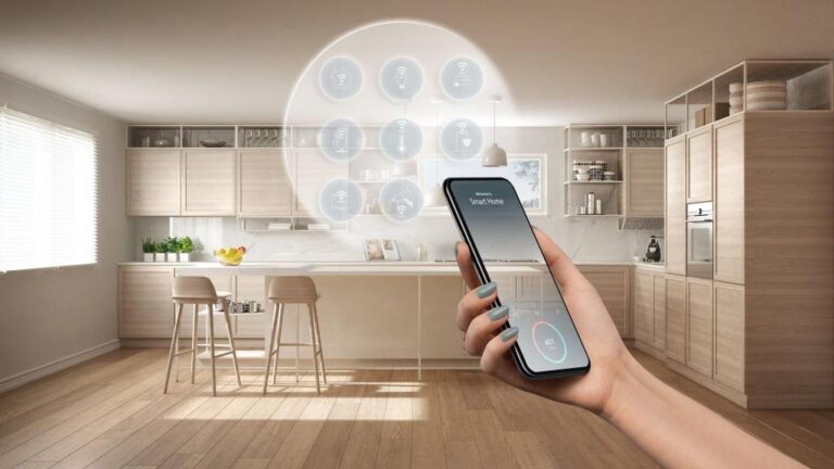 smart home technology interface-on-phone